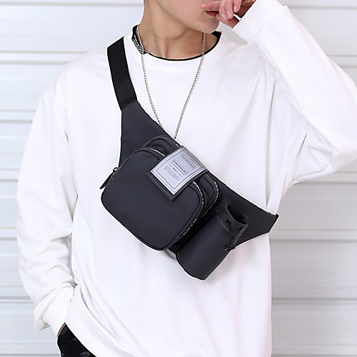men nylon solid color casual outdoor multi-pocket easy carry chest bag shoulder bag
men nylon solid color casual outdoor multi-pocket easy carry chest bag shoulder bag