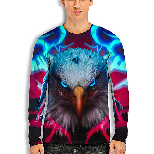 Men's T shirt 3D Print Graphic Animal Print Long Sleeve Daily Tops Basic Casual Red
Men's T shirt 3D Print Graphic Animal Print Long Sleeve Daily Tops Basic Casual Red
