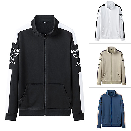 Men's Coat Color Block Standing Collar Color Block Sport Athleisure Jacket Tracksuit Long Sleeve Breathable Moisture Wicking Sweat Out Comfortable Everyday Use Street Casual Daily
Men's Coat Color Block Standing Collar Color Block Sport Athleisure Jacket Tracksuit Long Sleeve Breathable Moisture Wicking Sweat Out Comfortable Everyday Use Street Casual Daily