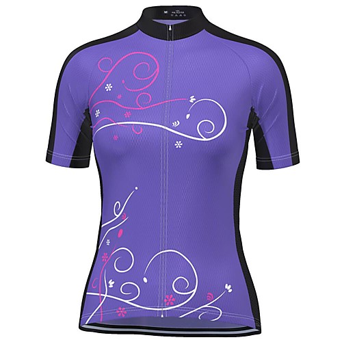 21Grams Women's Short Sleeve Cycling Jersey Black Purple Bike Top Mountain Bike MTB Road Bike Cycling Breathable Quick Dry Sports Clothing Apparel / Stretchy / Athleisure
21Grams Women's Short Sleeve Cycling Jersey Black Purple Bike Top Mountain Bike MTB Road Bike Cycling Breathable Quick Dry Sports Clothing Apparel / Stretchy / Athleisure