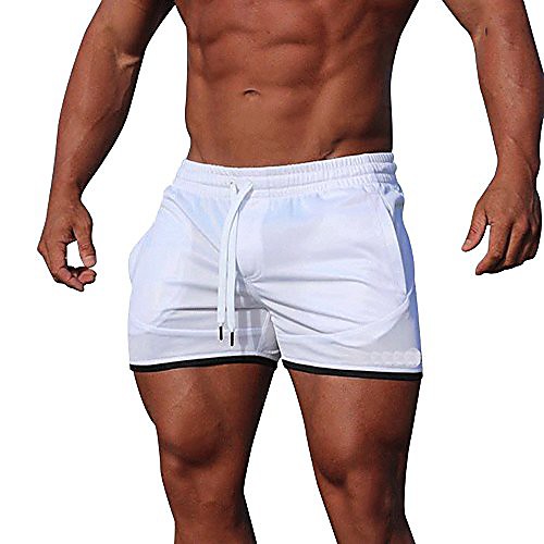 Sunyastor Men's Sport Pants, Fashion Shorts Drawstring Elastic Waist Casual Pants Loose Jogger Trouser Fitness Running Pants 
Sunyastor Men's Sport Pants, Fashion Shorts Drawstring Elastic Waist Casual Pants Loose Jogger Trouser Fitness Running Pants