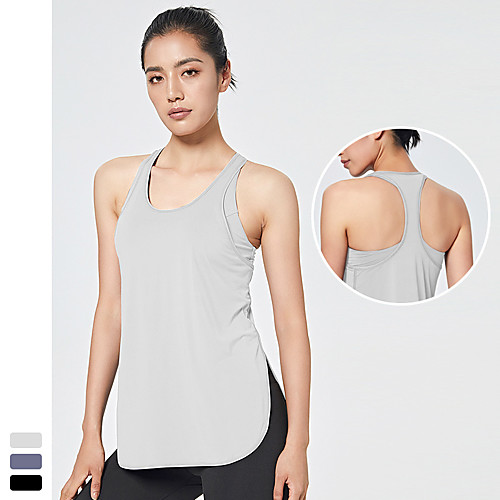 Women's Sleeveless Running Tank Top Racerback Tee Tshirt Top Athletic Spandex Breathable Quick Dry Moisture Wicking Gym Workout Running Active Training Jogging Exercise Sportswear Solid Colored Black
Women's Sleeveless Running Tank Top Racerback Tee Tshirt Top Athletic Spandex Breathable Quick Dry Moisture Wicking Gym Workout Running Active Training Jogging Exercise Sportswear Solid Colored Black