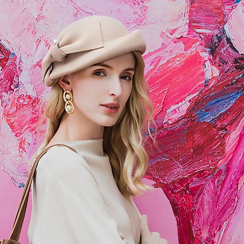 Headwear Casual / Daily 100% Wool Hats with Imitation Pearl / Solid 1pc Casual / Daily Wear Headpiece
Headwear Casual / Daily 100% Wool Hats with Imitation Pearl / Solid 1pc Casual / Daily Wear Headpiece