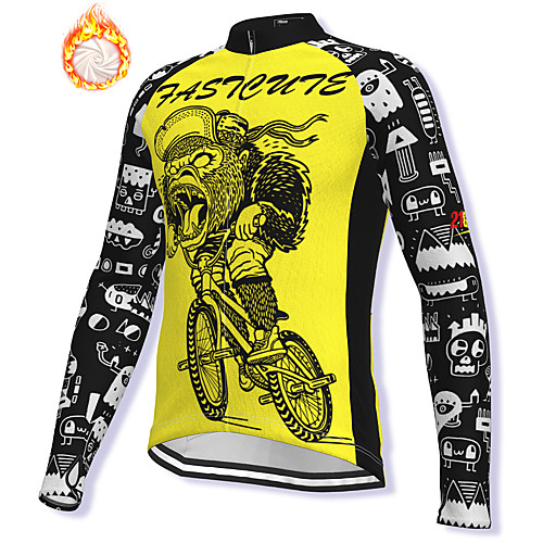 21Grams Men's Long Sleeve Cycling Jacket Winter Fleece Spandex Yellow Bike Jacket Mountain Bike MTB Road Bike Cycling Fleece Lining Warm Sports Clothing Apparel / Stretchy / Athleisure
21Grams Men's Long Sleeve Cycling Jacket Winter Fleece Spandex Yellow Bike Jacket Mountain Bike MTB Road Bike Cycling Fleece Lining Warm Sports Clothing Apparel / Stretchy / Athleisure