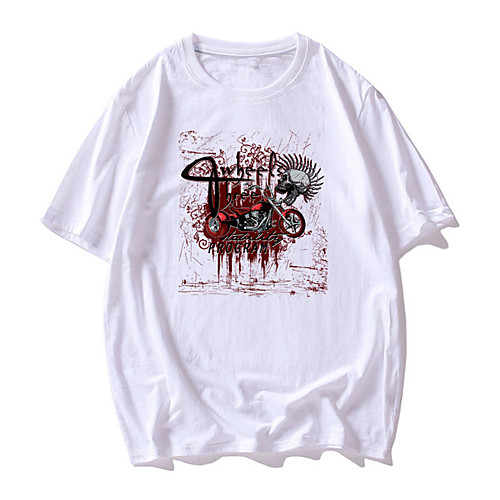 Men's T shirt Other Prints Graphic Skull Print Short Sleeve Daily Tops Basic Casual White Black Red
Men's T shirt Other Prints Graphic Skull Print Short Sleeve Daily Tops Basic Casual White Black Red
