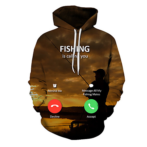Men's Pullover Hoodie Sweatshirt Graphic 3D Daily 3D Print 3D Print Hoodies Sweatshirts Brown
Men's Pullover Hoodie Sweatshirt Graphic 3D Daily 3D Print 3D Print Hoodies Sweatshirts Brown