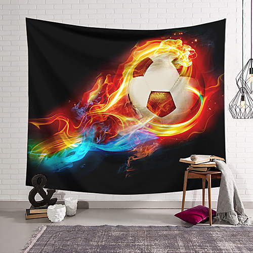 wall tapestry art decor blanket curtain hanging home bedroom living room decoration football flame blue polyester
wall tapestry art decor blanket curtain hanging home bedroom living room decoration football flame blue polyester