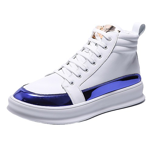 Men's Sneakers Daily Walking Shoes PU Breathable Non-slipping Height-increasing Blue Gold Color Block Fall Spring
Men's Sneakers Daily Walking Shoes PU Breathable Non-slipping Height-increasing Blue Gold Color Block Fall Spring