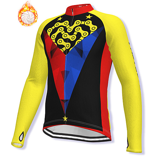 21Grams Men's Long Sleeve Cycling Jacket Winter Fleece Spandex Yellow Bike Jacket Mountain Bike MTB Road Bike Cycling Fleece Lining Warm Sports Clothing Apparel / Stretchy / Athleisure
21Grams Men's Long Sleeve Cycling Jacket Winter Fleece Spandex Yellow Bike Jacket Mountain Bike MTB Road Bike Cycling Fleece Lining Warm Sports Clothing Apparel / Stretchy / Athleisure