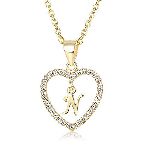 Silver Initial Heart Necklace for Women Girls A-Z 26 Letter CZ Love Pendant Alphabet Necklaces Christmas Gift Jewelry
Silver Initial Heart Necklace for Women Girls A-Z 26 Letter CZ Love Pendant Alphabet Necklaces Christmas Gift Jewelry