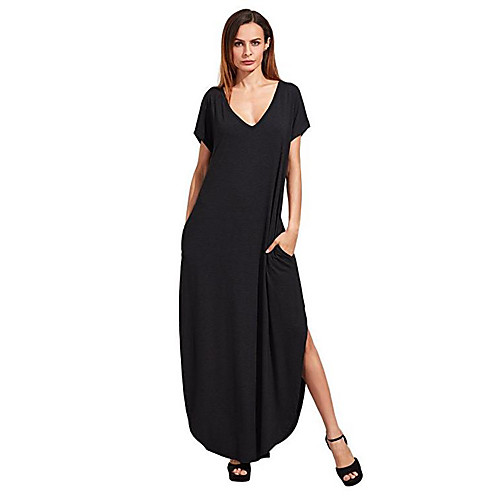 Women's T Shirt Dress Tee Dress Maxi long Dress Black Blue Purple Wine Army Green Khaki Green Royal Blue Dark Gray Gray Short Sleeve Solid Color Spring Summer Casual Cotton 2021 S M L XL XXL 3XL
Women's T Shirt Dress Tee Dress Maxi long Dress Black Blue Purple Wine Army Green Khaki Green Royal Blue Dark Gray Gray Short Sleeve Solid Color Spring Summer Casual Cotton 2021 S M L XL XXL 3XL