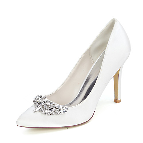 Women's Wedding Shoes Stiletto Heel Pointed Toe Sexy Wedding Party & Evening Satin Rhinestone Solid Colored White Black Purple
Women's Wedding Shoes Stiletto Heel Pointed Toe Sexy Wedding Party & Evening Satin Rhinestone Solid Colored White Black Purple