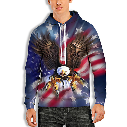 Men's Pullover Hoodie Sweatshirt Graphic Animal Print Daily Holiday 3D Print Basic Casual Hoodies Sweatshirts Blue
Men's Pullover Hoodie Sweatshirt Graphic Animal Print Daily Holiday 3D Print Basic Casual Hoodies Sweatshirts Blue