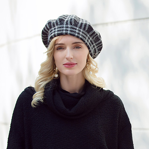Headwear Casual / Daily Acrylic / Cotton / Rabbit Hair Hats with Plaid 1pc Casual / Daily Wear Headpiece
Headwear Casual / Daily Acrylic / Cotton / Rabbit Hair Hats with Plaid 1pc Casual / Daily Wear Headpiece