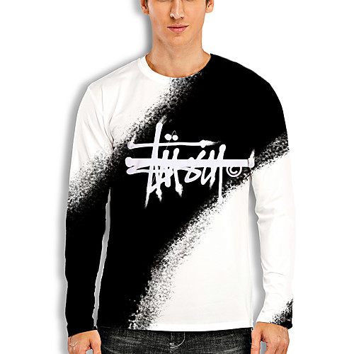 Men's T shirt 3D Print Graphic 3D Print Long Sleeve Casual Tops Cartoon Classic White
Men's T shirt 3D Print Graphic 3D Print Long Sleeve Casual Tops Cartoon Classic White