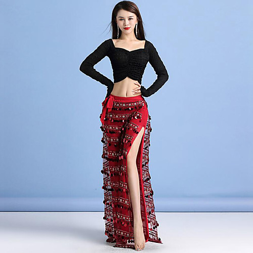 Belly Dance Skirts Split Ruching Bandage Women's Training Performance Long Sleeve Natural Nylon
Belly Dance Skirts Split Ruching Bandage Women's Training Performance Long Sleeve Natural Nylon
