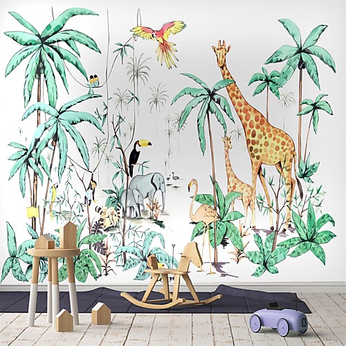 Art Deco Cartoon Animal Home Decoration Classic Modern Wall Covering, Canvas Material Adhesive required Wallpaper Mural Wall Cloth, Room Wallcovering 
Art Deco Cartoon Animal Home Decoration Classic Modern Wall Covering, Canvas Material Adhesive required Wallpaper Mural Wall Cloth, Room Wallcovering