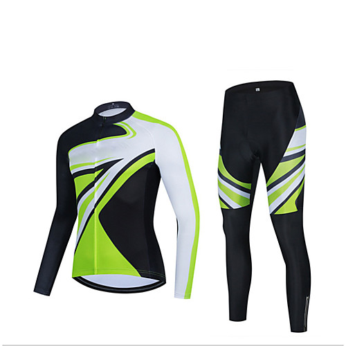 Men's Long Sleeve Cycling Jersey with Tights Winter Elastane Green / Black Bike Sports Clothing Apparel
Men's Long Sleeve Cycling Jersey with Tights Winter Elastane Green / Black Bike Sports Clothing Apparel