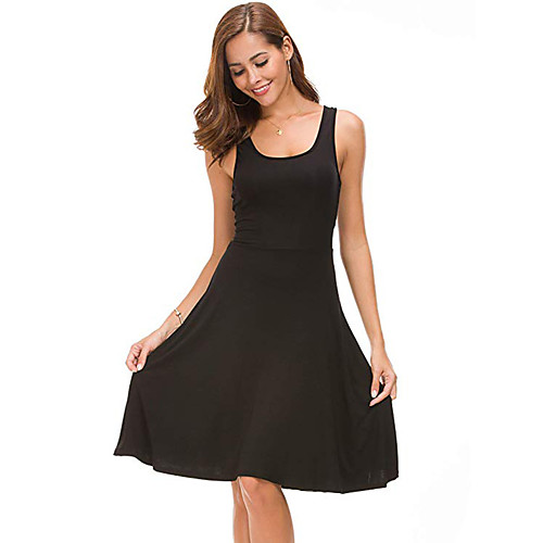 Women's Swing Dress Knee Length Dress White Black Blue Purple Red Yellow Wine Army Green Fuchsia Light Green Sleeveless Solid Color Spring Summer Casual Cotton 2021 S M L XL XXL 3XL
Women's Swing Dress Knee Length Dress White Black Blue Purple Red Yellow Wine Army Green Fuchsia Light Green Sleeveless Solid Color Spring Summer Casual Cotton 2021 S M L XL XXL 3XL