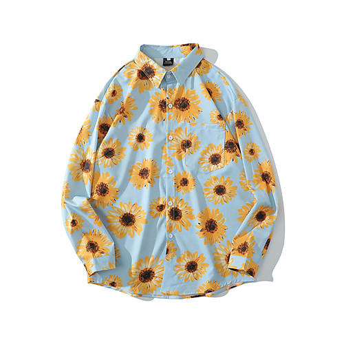 Men's Shirt 3D Print Floral Button-Down Print Long Sleeve Street Tops Casual White Blue
Men's Shirt 3D Print Floral Button-Down Print Long Sleeve Street Tops Casual White Blue