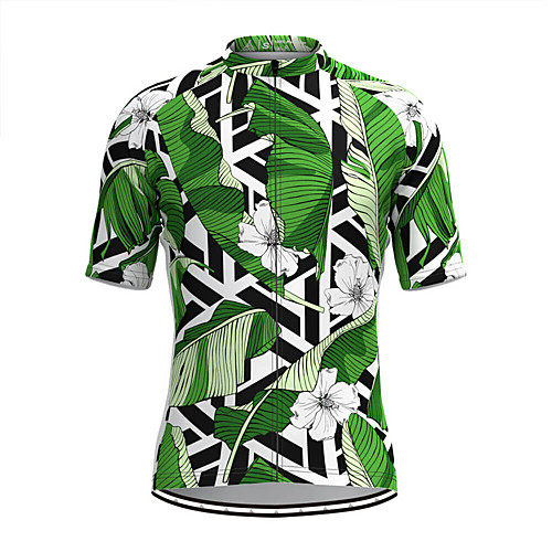 Men's Short Sleeve Cycling Jersey Green Floral Botanical Bike Top Mountain Bike MTB Road Bike Cycling Breathable Sports Clothing Apparel / Stretchy / Athletic
Men's Short Sleeve Cycling Jersey Green Floral Botanical Bike Top Mountain Bike MTB Road Bike Cycling Breathable Sports Clothing Apparel / Stretchy / Athletic