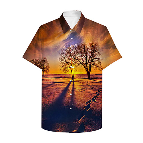 Men's Shirt 3D Print Graphic Scenery Print Short Sleeve Daily Tops Basic Casual Yellow
Men's Shirt 3D Print Graphic Scenery Print Short Sleeve Daily Tops Basic Casual Yellow