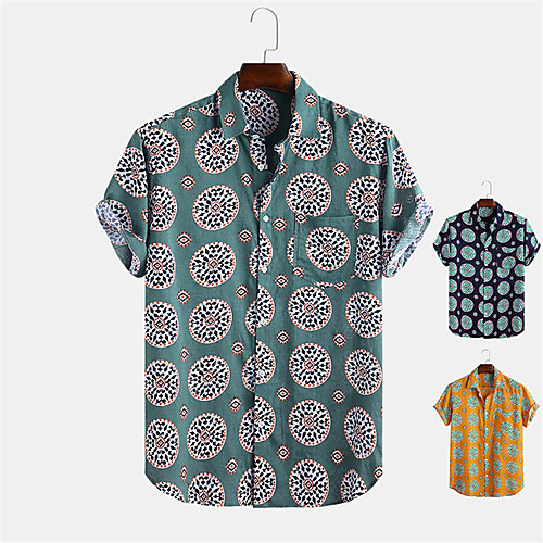 Men's Shirt Other Prints Floral Button-Down Print Short Sleeve Daily Tops Casual Hawaiian Blue Yellow Gray
Men's Shirt Other Prints Floral Button-Down Print Short Sleeve Daily Tops Casual Hawaiian Blue Yellow Gray