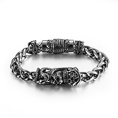 Cool Titanium Men's link Bracelet Silver Black 8 Inch (With Branded Gift Box) (Style 3)
Cool Titanium Men's link Bracelet Silver Black 8 Inch (With Branded Gift Box) (Style 3)