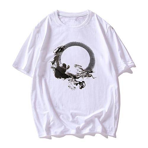 Men's Unisex T shirt Other Prints Graphic Animal Plus Size Print Short Sleeve Daily Tops Casual Chinoiserie White Red Yellow
Men's Unisex T shirt Other Prints Graphic Animal Plus Size Print Short Sleeve Daily Tops Casual Chinoiserie White Red Yellow