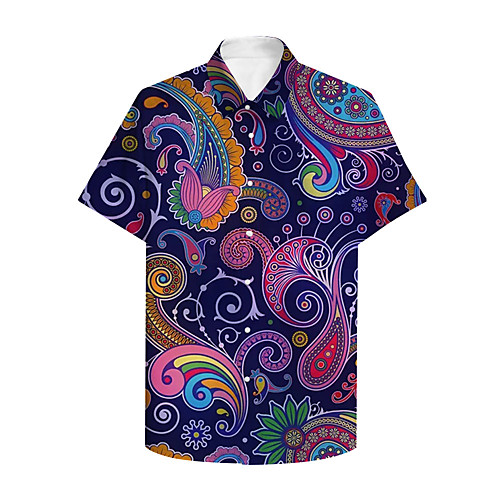 Men's Shirt 3D Print Graphic Print Short Sleeve Daily Tops Basic Casual Purple
Men's Shirt 3D Print Graphic Print Short Sleeve Daily Tops Basic Casual Purple