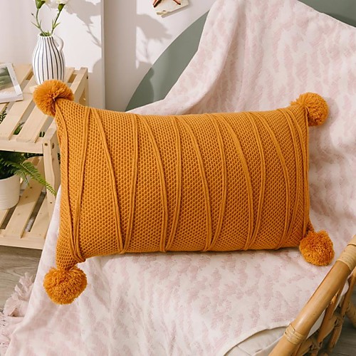 1 pcs Synthetic Pillow Cover, Tassel Luxury Modern Rectangular Zipper Traditional Classic
1 pcs Synthetic Pillow Cover, Tassel Luxury Modern Rectangular Zipper Traditional Classic