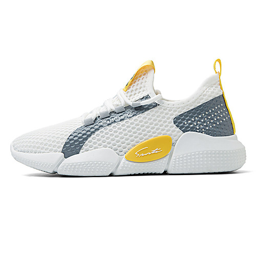 Men's Trainers Athletic Shoes Sporty Casual Athletic Walking Shoes Mesh Breathable Wear Proof White Black Yellow Fall Spring
Men's Trainers Athletic Shoes Sporty Casual Athletic Walking Shoes Mesh Breathable Wear Proof White Black Yellow Fall Spring