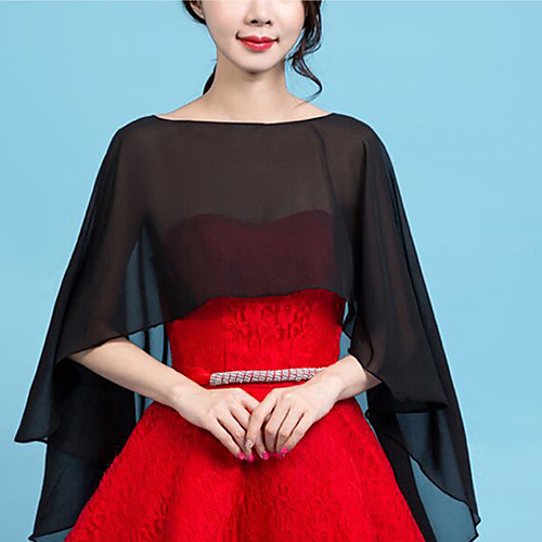 Sleeveless Ladies / Shawls Chiffon Special Occasion / Party / Evening Shawl & Wrap / Women's Wrap With Solid
Sleeveless Ladies / Shawls Chiffon Special Occasion / Party / Evening Shawl & Wrap / Women's Wrap With Solid