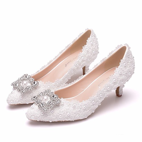 Women's Wedding Shoes Pumps Pointed Toe Wedding Pumps Business Sexy Minimalism Wedding Party & Evening PU Pearl Sparkling Glitter Button Solid Colored Color Block White
Women's Wedding Shoes Pumps Pointed Toe Wedding Pumps Business Sexy Minimalism Wedding Party & Evening PU Pearl Sparkling Glitter Button Solid Colored Color Block White