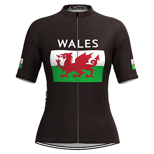 Women's Short Sleeve Cycling Jersey Black National Flag Bike Top Mountain Bike MTB Road Bike Cycling Breathable Quick Dry Sports Clothing Apparel / Stretchy / Athleisure
Women's Short Sleeve Cycling Jersey Black National Flag Bike Top Mountain Bike MTB Road Bike Cycling Breathable Quick Dry Sports Clothing Apparel / Stretchy / Athleisure