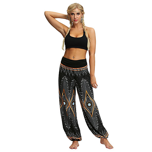 Women's Yoga Pants Harem Bloomers Breathable Quick Dry Bohemian Black Yoga Fitness Gym Workout Sports Activewear / Casual / Athleisure
Women's Yoga Pants Harem Bloomers Breathable Quick Dry Bohemian Black Yoga Fitness Gym Workout Sports Activewear / Casual / Athleisure