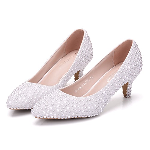 Women's Wedding Shoes Pumps Pointed Toe Wedding Pumps Business Sexy Minimalism Party & Evening Office & Career PU Pearl Imitation Pearl White Beige
Women's Wedding Shoes Pumps Pointed Toe Wedding Pumps Business Sexy Minimalism Party & Evening Office & Career PU Pearl Imitation Pearl White Beige
