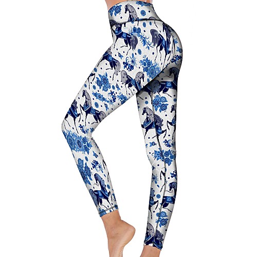 21Grams Women's High Waist Yoga Pants Cropped Leggings Tummy Control Butt Lift Breathable Blue Fitness Gym Workout Running Winter Sports Activewear High Elasticity
21Grams Women's High Waist Yoga Pants Cropped Leggings Tummy Control Butt Lift Breathable Blue Fitness Gym Workout Running Winter Sports Activewear High Elasticity