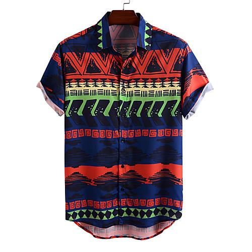 Men's Shirt Other Prints Graphic Button-Down Print Short Sleeve Daily Tops Casual Hawaiian Blue
Men's Shirt Other Prints Graphic Button-Down Print Short Sleeve Daily Tops Casual Hawaiian Blue