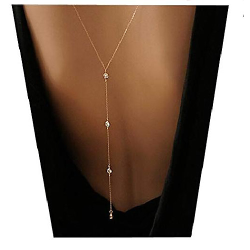 Retro Fashion Rhinestone The Sexy Back Necklace Body Chain Bikini Chain (style02)
Retro Fashion Rhinestone The Sexy Back Necklace Body Chain Bikini Chain (style02)