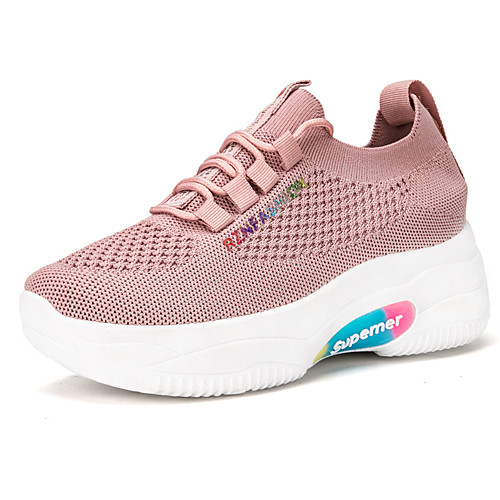 Women's Trainers Athletic Shoes Hidden Heel Round Toe Classic Daily Tissage Volant Striped White Black Pink
Women's Trainers Athletic Shoes Hidden Heel Round Toe Classic Daily Tissage Volant Striped White Black Pink