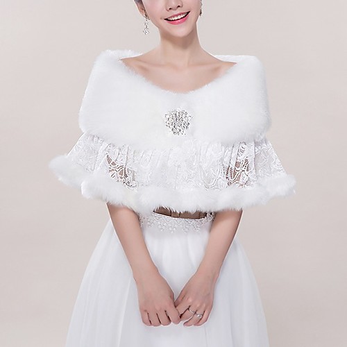 Sleeveless Shawls / Bridal Faux Fur / Tulle Wedding / Party / Evening Shawl & Wrap / Women's Wrap With Fur
Sleeveless Shawls / Bridal Faux Fur / Tulle Wedding / Party / Evening Shawl & Wrap / Women's Wrap With Fur