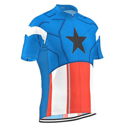 21Grams Men's Short Sleeve Cycling Jersey Blue Stars Bike Top Mountain Bike MTB Road Bike Cycling Breathable Sports Clothing Apparel / Stretchy / Athletic
21Grams Men's Short Sleeve Cycling Jersey Blue Stars Bike Top Mountain Bike MTB Road Bike Cycling Breathable Sports Clothing Apparel / Stretchy / Athletic