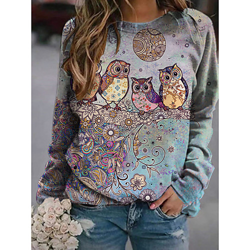 Women's Pullover Sweatshirt Graphic Cartoon Bird Print Daily Other Prints Basic Casual Hoodies Sweatshirts Purple
Women's Pullover Sweatshirt Graphic Cartoon Bird Print Daily Other Prints Basic Casual Hoodies Sweatshirts Purple