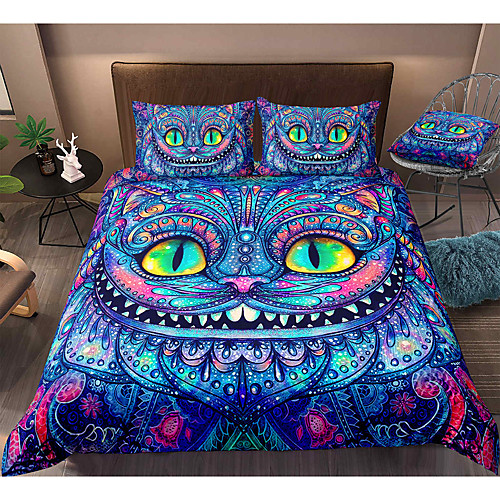 Cat Print 3-Piece Duvet Cover Set Hotel Bedding Sets Comforter Cover with Soft Lightweight Microfiber, Include 1 Duvet Cover, 2 Pillowcases for Double/Queen/King(1 Pillowcase for Twin/Single)
Cat Print 3-Piece Duvet Cover Set Hotel Bedding Sets Comforter Cover with Soft Lightweight Microfiber, Include 1 Duvet Cover, 2 Pillowcases for Double/Queen/King(1 Pillowcase for Twin/Single)