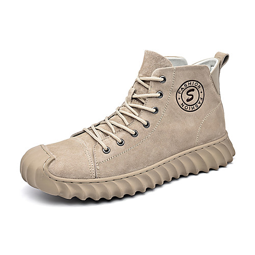 Men's Boots Casual Vintage Classic Daily Office & Career Walking Shoes PU Breathable Non-slipping Wear Proof Beige Gray Fall Spring
Men's Boots Casual Vintage Classic Daily Office & Career Walking Shoes PU Breathable Non-slipping Wear Proof Beige Gray Fall Spring