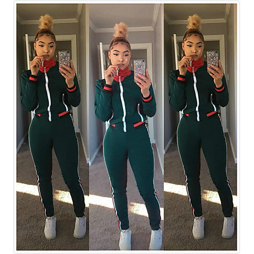 Women's 2 Piece Full Zip Tracksuit Sweatsuit Athletic Athleisure 2pcs Winter Long Sleeve Thermal Warm Moisture Wicking Breathable Fitness Gym Workout Running Jogging Exercise Sportswear Normal Jacket
Women's 2 Piece Full Zip Tracksuit Sweatsuit Athletic Athleisure 2pcs Winter Long Sleeve Thermal Warm Moisture Wicking Breathable Fitness Gym Workout Running Jogging Exercise Sportswear Normal Jacket