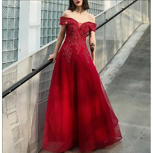 A-Line Glittering Luxurious Engagement Prom Dress V Neck Short Sleeve Floor Length Tulle with Pleats Embroidery 2021
A-Line Glittering Luxurious Engagement Prom Dress V Neck Short Sleeve Floor Length Tulle with Pleats Embroidery 2021