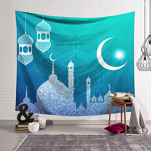Eid Mubarak Islamic Muslim Ramadan Wall Tapestry Art Decor Blanket Curtain Hanging Home Bedroom Living Room Decoration Polyester
Eid Mubarak Islamic Muslim Ramadan Wall Tapestry Art Decor Blanket Curtain Hanging Home Bedroom Living Room Decoration Polyester