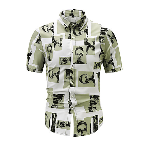 Men's Shirt 3D Print Graphic 3D Print Short Sleeve Casual Tops Retro Distressed Green / White
Men's Shirt 3D Print Graphic 3D Print Short Sleeve Casual Tops Retro Distressed Green / White